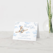 Blått flygplansfack för Nalle av ljus, babyskor