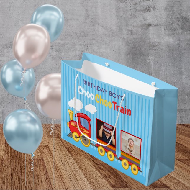 Blått födelsedag i leksak Tåg Småbarn (Skapare uppladdad)