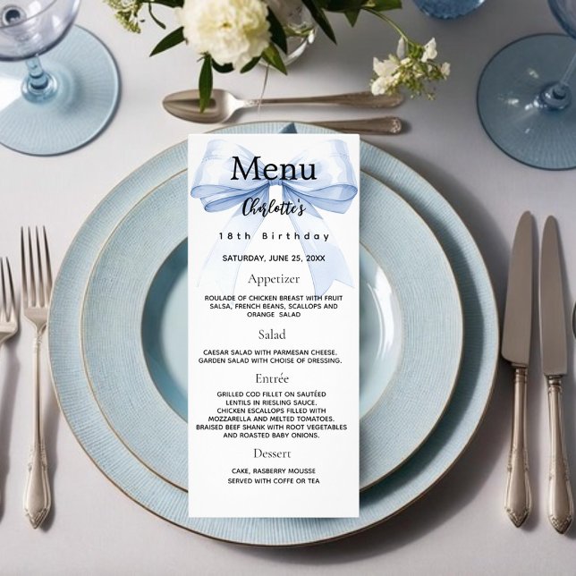 Blått födelsedagskort reklamkort (Skapare uppladdad)