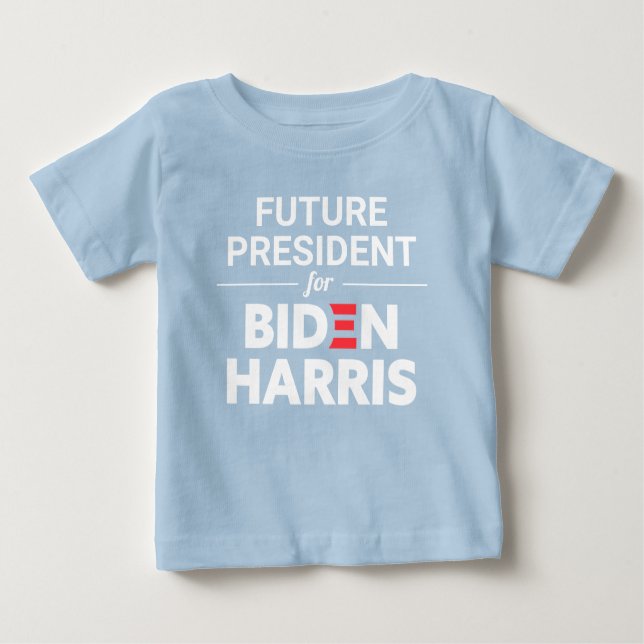 Blått för Anpassningsbarna Biden Harris T Shirt (Framsida)
