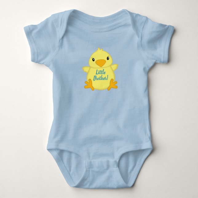Blått för babyskor för chick t shirt (Framsida)