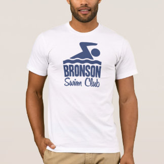 Blått för Bronson simmaklubb Tee Shirt