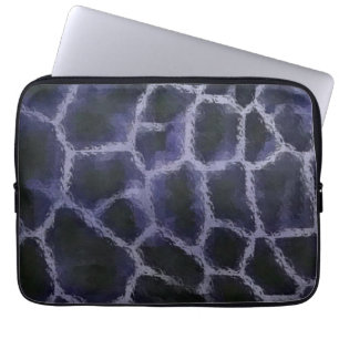 Blått för djurtryck laptop sleeve
