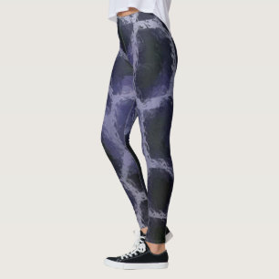 Blått för djurtryck leggings