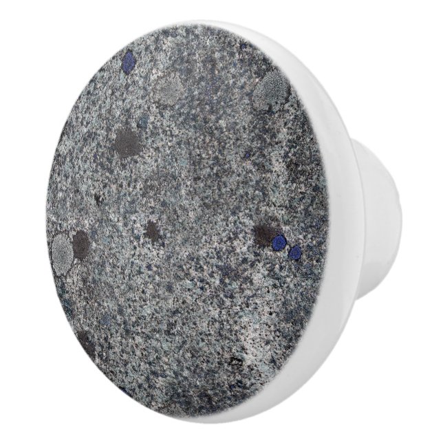 Blått för geologigrå färggranit specificerar knopp (Höger)