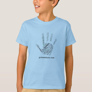 Blått för GoTeamKate barnT-tröja räcker Tee Shirt