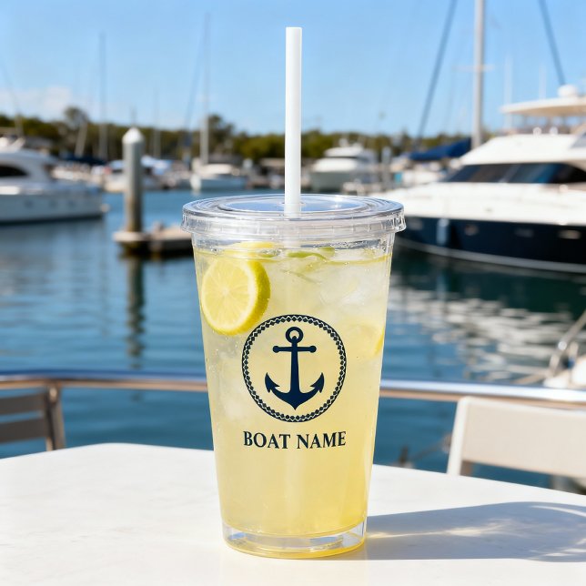 Blått för havsankan vid Namn Take Away Mugg (Skapare uppladdad)