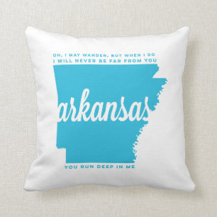 blått för himmel för arkansas sånglyrisk dik kudde
