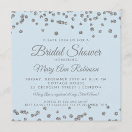 Blått för is för konfettiar för inbjudningar