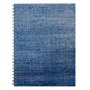 Blått för Jeans-väv Anteckningsbok