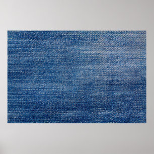Blått för Jeans-väv Poster