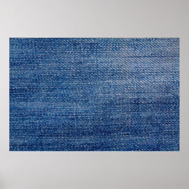 Blått för Jeans-väv Poster (Framsidan)