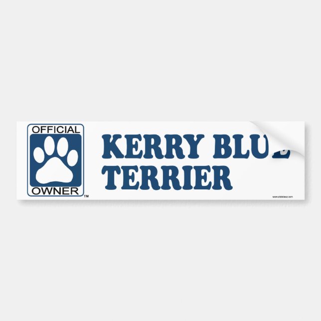 Blått för Kerry blåttTerrier Bildekal (Framsidan)