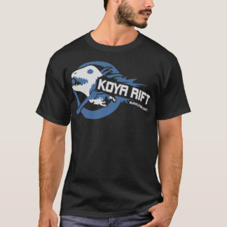 Blått för Koya klyfta (G2) (mörk) T-shirt