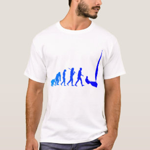 blått för laser-seglingsjömän seglar t shirt
