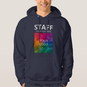 Blått för Logotyp av anställda vid företaget Manar Hoodie