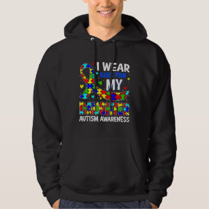 Blått för min dotter Autism Awareness Kids Hoodie