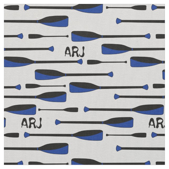 Blått för MonogramroddOars Tyg (Närbild)
