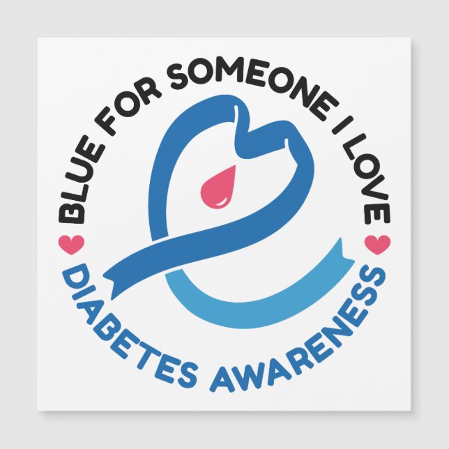 Blått för någon jag älskar – Diabetesmedvetenhet (Framsida)