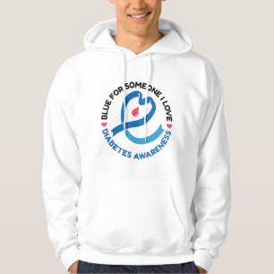 Blått för någon jag älskar – Diabetesmedvetenhet Hoodie