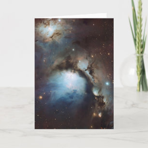 Blått för NebulaOrion astronomi bryner beige Tack Kort