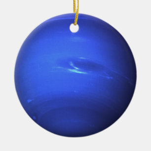 Blått för Neptune ytafoto Julgransprydnad Keramik
