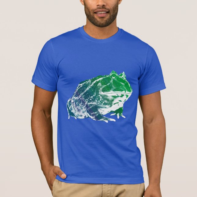Blått för Pacman grodaskjorta Tee (Framsida)