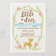 Blått för pojke för skogsmark för hjortbaby