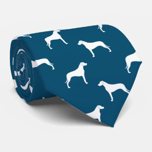 Blått för Rhodesian Ridgeback Silhouettesmönste Slips