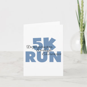 blått för springa 5K Kort