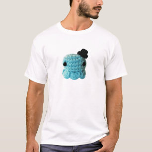 Blått för top hat för Kawaii gulliga T Shirt