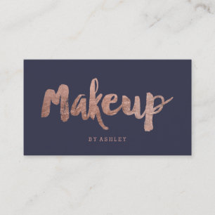 Blått för typografi för Makeupkonstnär moderna Visitkort