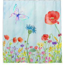 blått för vattenfärg för fjäril för