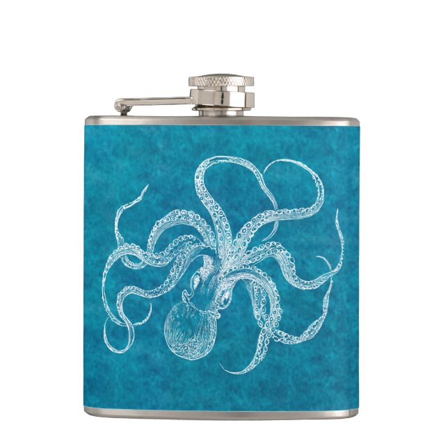 Blått för vattenfärg för kricka för fickplunta (Framsidan)