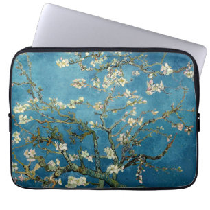 Blått för vintage för Van Gogh mandelblommar bl Laptop Sleeve