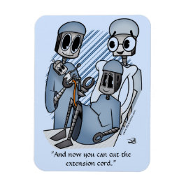 Blått förlängningssladd magnet