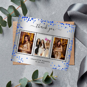 Blått foto på silver royal på födelsedagen