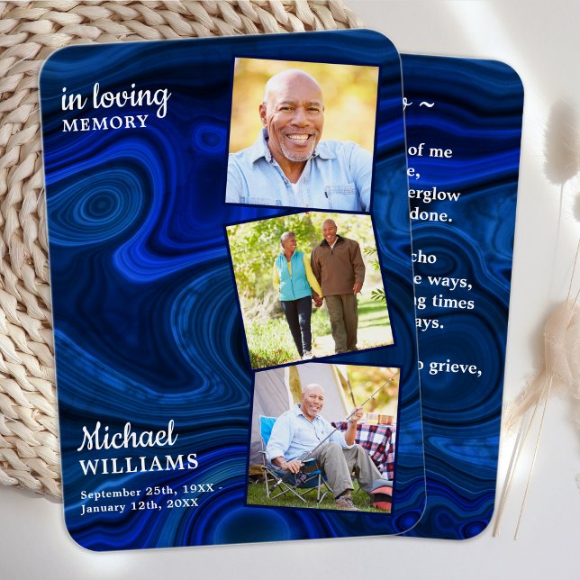 Blått fotopatbubblor, mönsterkort 3 visitkort (Skapare uppladdad)