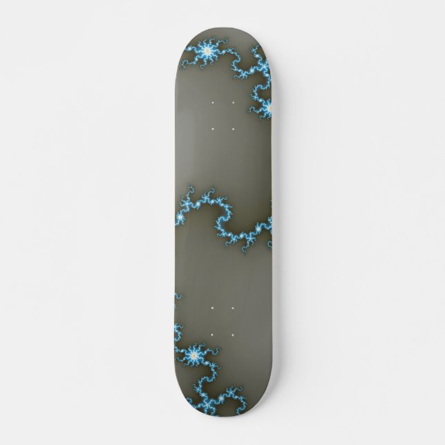 Blått - Fractal Skateboard (Framsida)