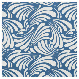 Blått från Art nouveau mörk Tyg