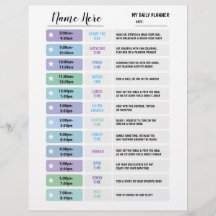 Blått från barnscheman i dagligt planeringsplan