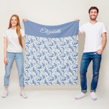 Blått franskt land Toile mönster namn