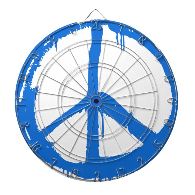 Blått Fredstecken-symbol Piltavla (Framsidan)