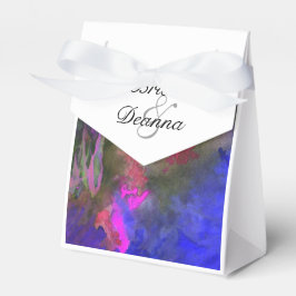 Blått fusionsobjekt presentaskar