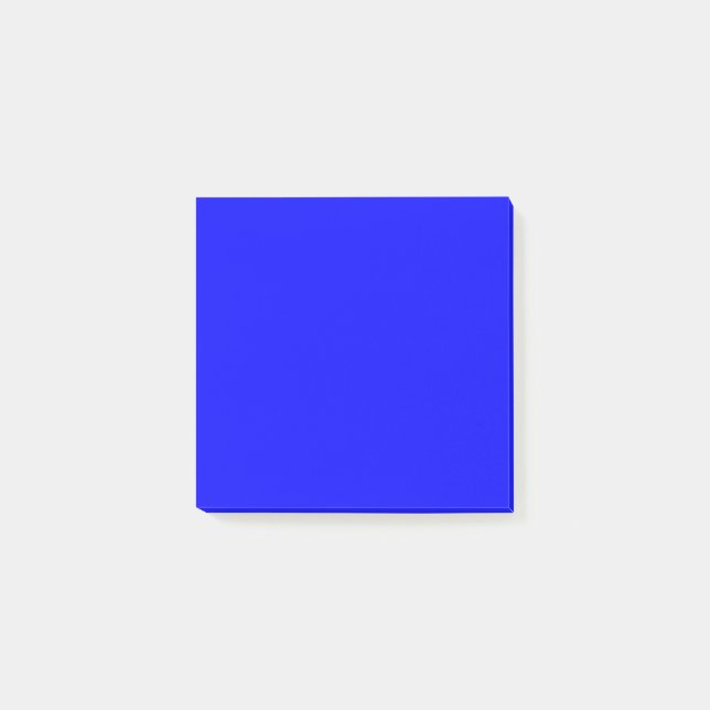 Blått fyrkantiga efterhandsanteckningar post-it block (Framsida)