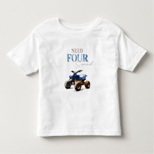Blått fyrkantigt bike Birthday T-shirt