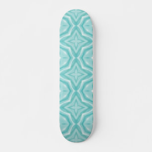 Blått geometriskt mönster för grönt mini skateboard bräda 18,5 cm