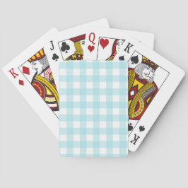 Blått Gingham Casinokort