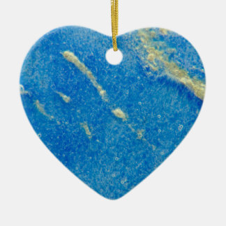 Blått glas av silver julgransprydnad keramik