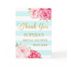 Blått görar randig rosa blom- möhippatack